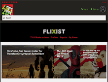 Tablet Screenshot of flixist.com